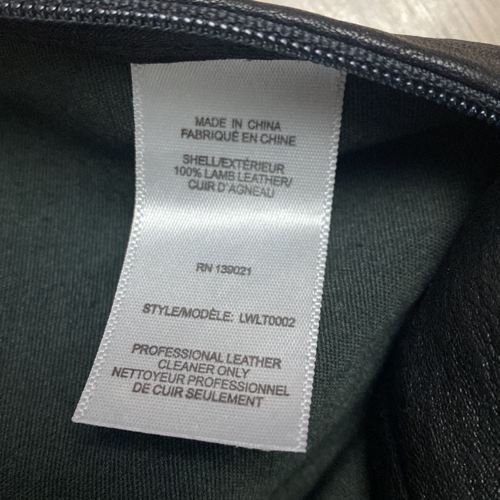 FRAME Leather Leggings in Noir - Picture 9 of 9